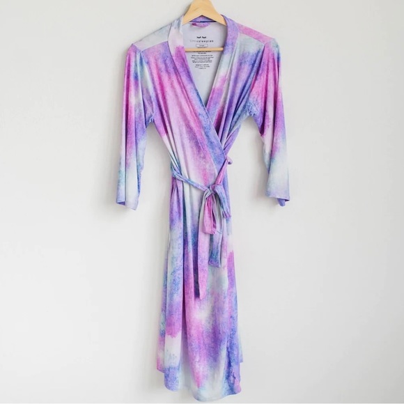 LS Purple watercolor Robe - Picture 1 of 5